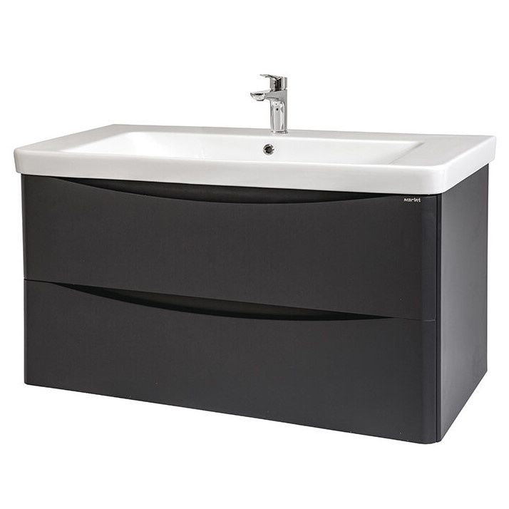 Dulap cu lavoar Martat Zen 105cm Anthracite