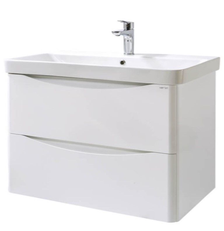 Шкаф с умывальником Martat Zen 80cm White (13886)