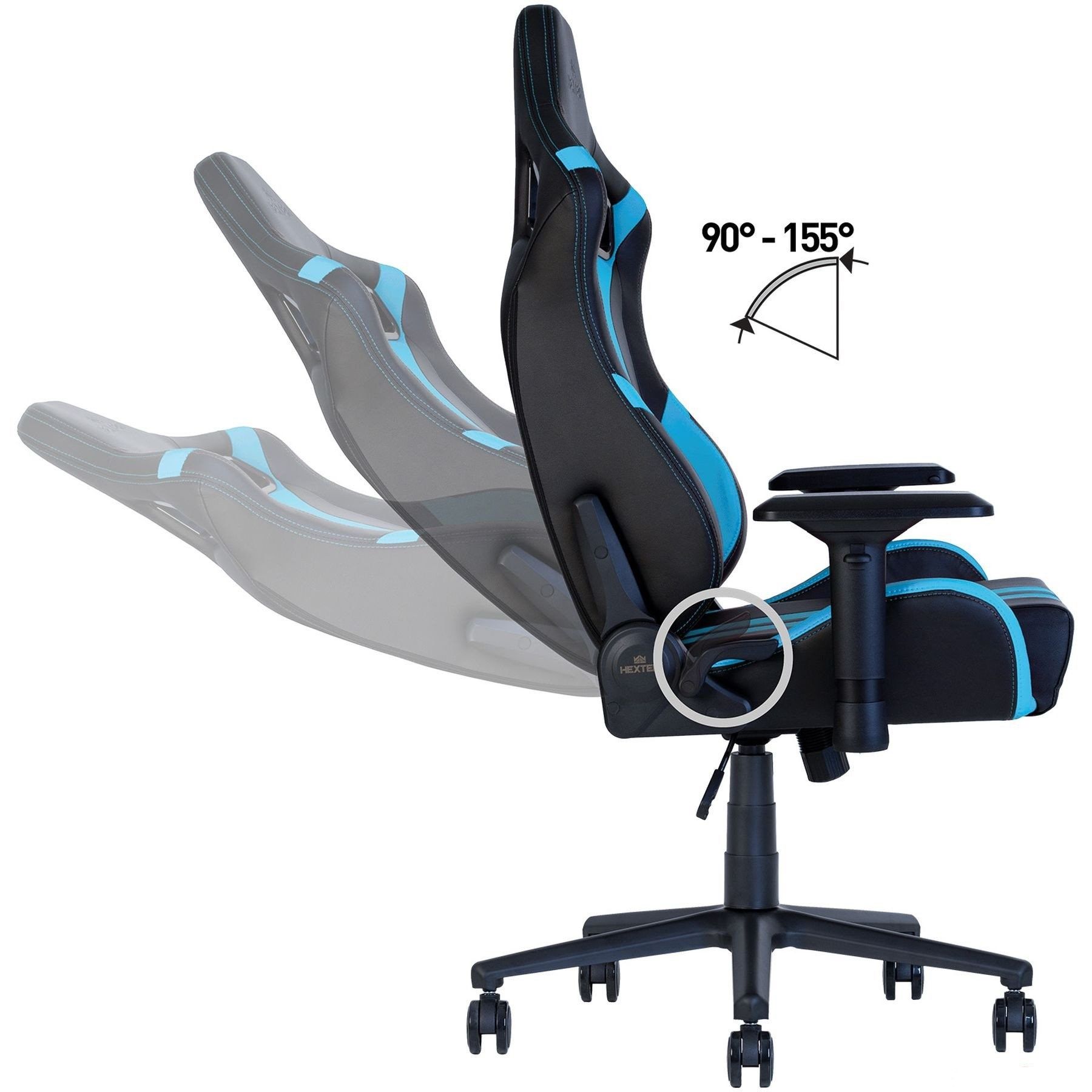 Scaun de birou Новый стиль Hexter PRO R4D Tilt MB70 Eco/03 Black/Blue