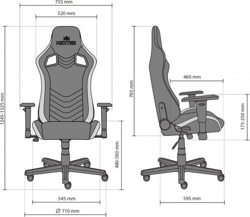 Офисное кресло Новый стиль Hexter PRO R4D Tilt MB70 Eco/01 Black/Yellow