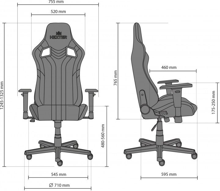 Офисное кресло Новый стиль Hexter PRO R4D Tilt MB70 Eco/03 Black/Green