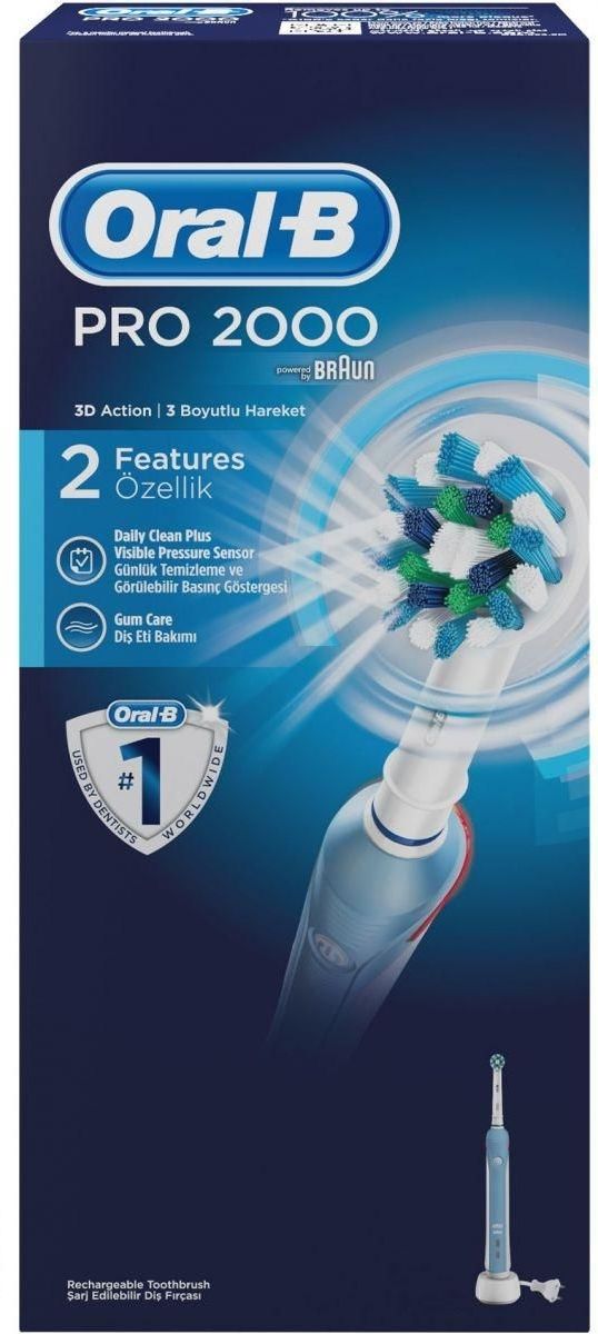 Periuţa de dinţi electrică Oral-B Pro 2000 Cross Action (D20.523)