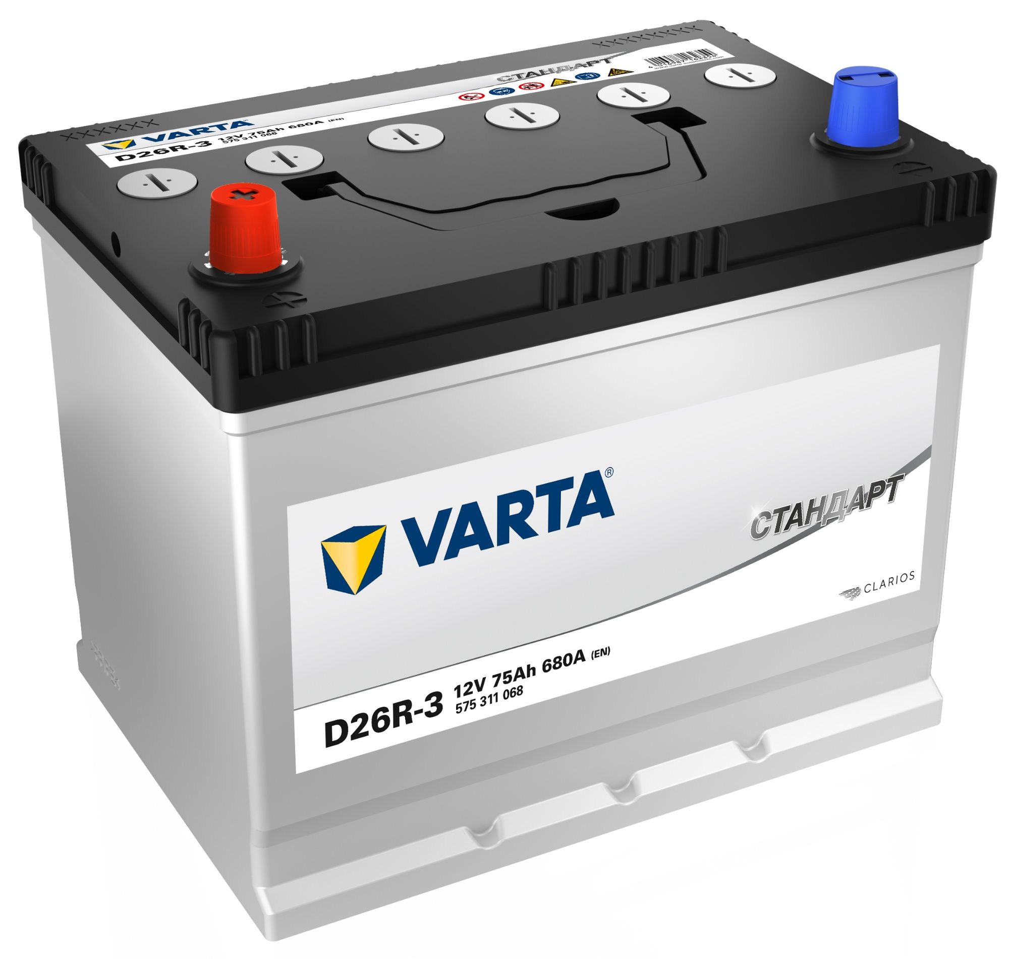 Аккумулятор Varta Standart 6СТ-75.1 VL D26R-3 (575 311 068)