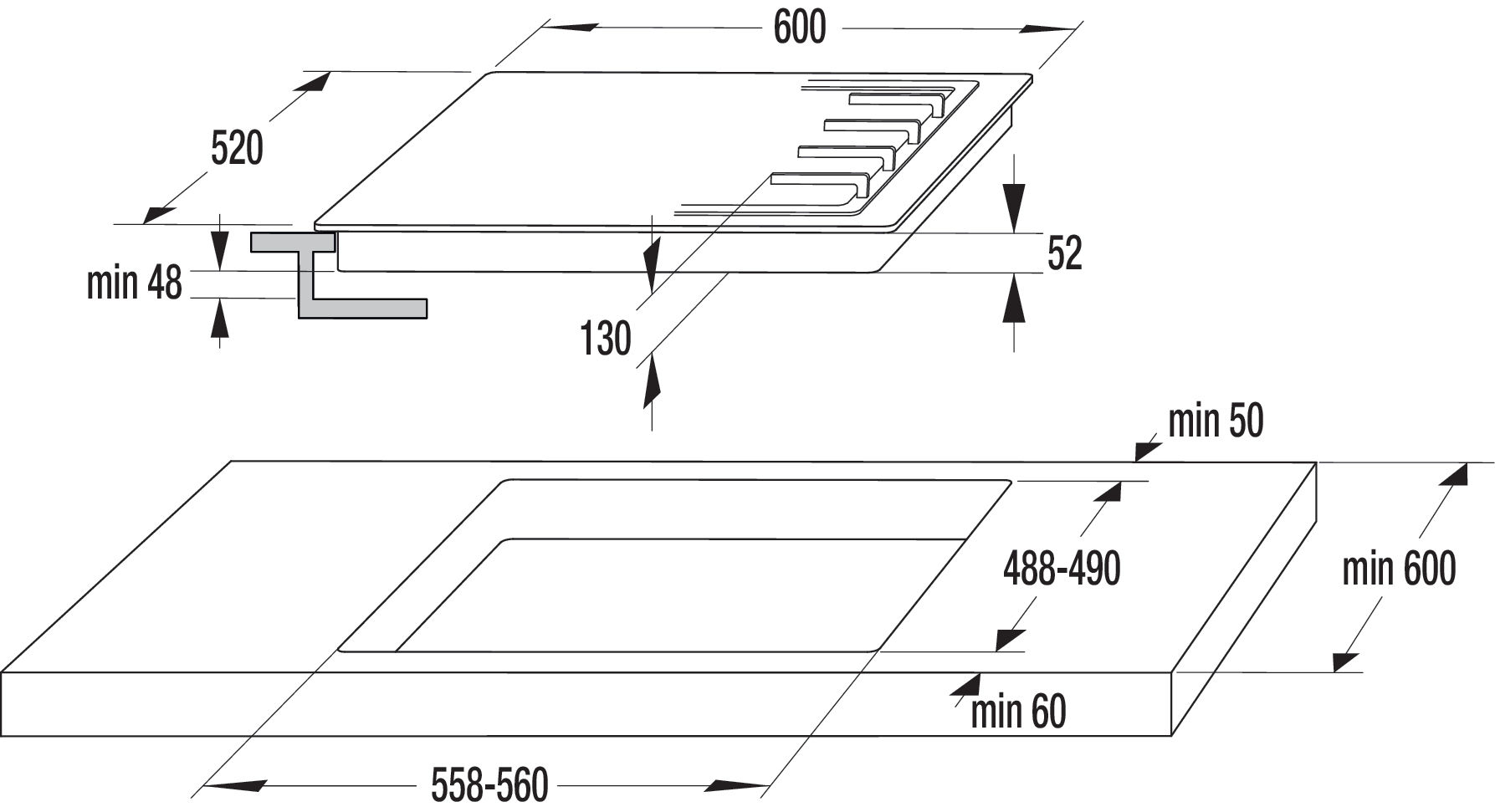 Газовая панель Gorenje GW6D41CLB