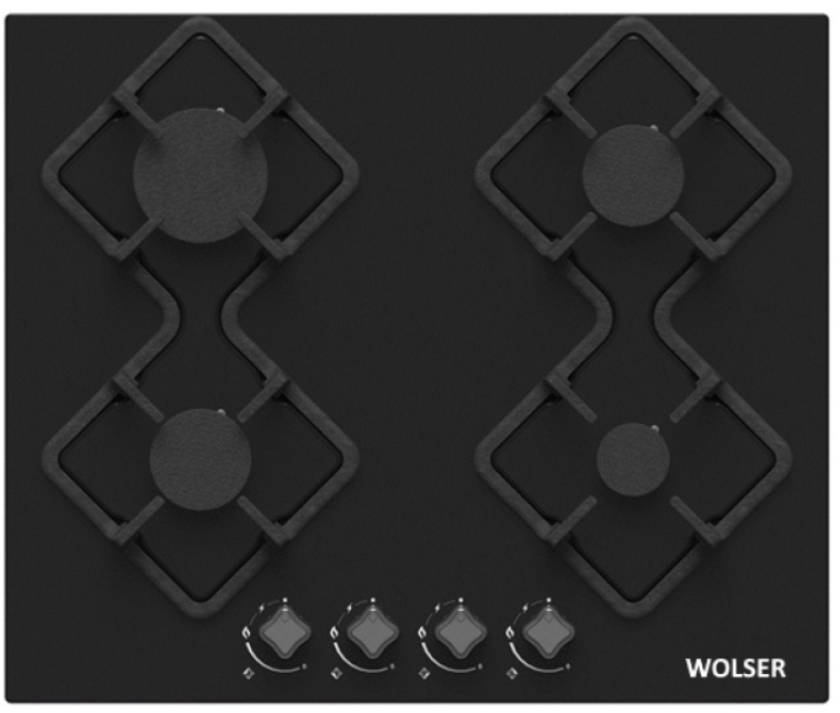 Газовая панель Wolser WL-F 6401 GT IC Black