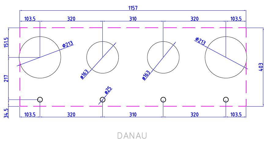 Plită incorporabilă cu gaz Reginox Danau 4-Pitt