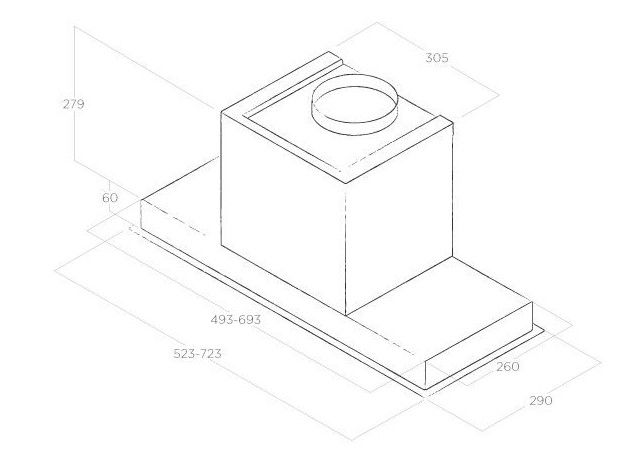 Вытяжка Elica Hidden IXGL/A/60