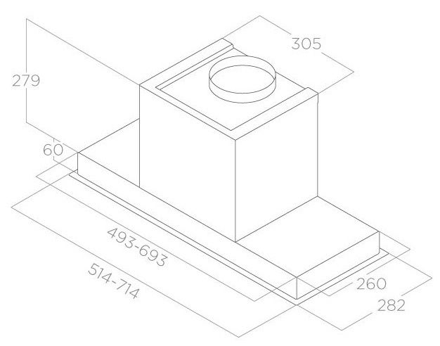 Hota Elica Hidden 2.0 IXGL/A/60