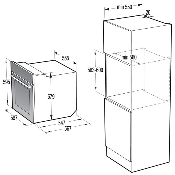 Cuptor electric Gorenje BO7732CLB