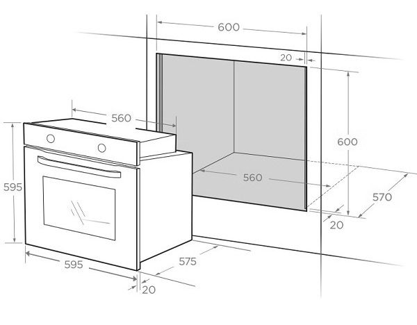 Cuptor electric Midea MO 581DB RI-B