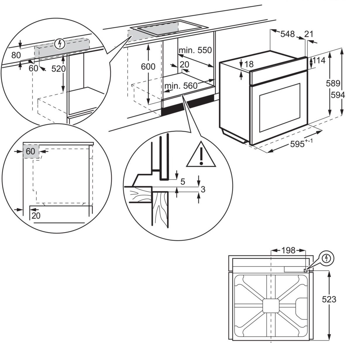 Cuptor electric Electrolux EOF3C00X