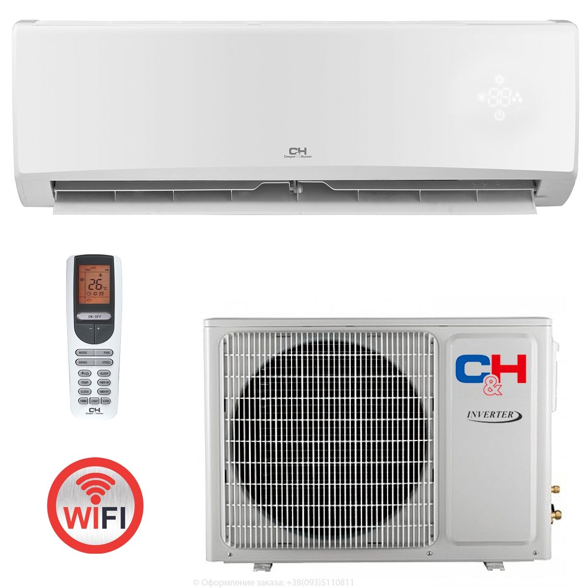 Aparat de aer condiționat Cooper&Hunter Alpha Inverter Wi-Fi CH-S18FTXE