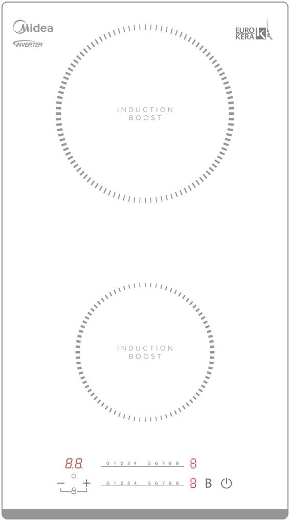 Plită incorporabilă cu inducție Midea MIH32730FW