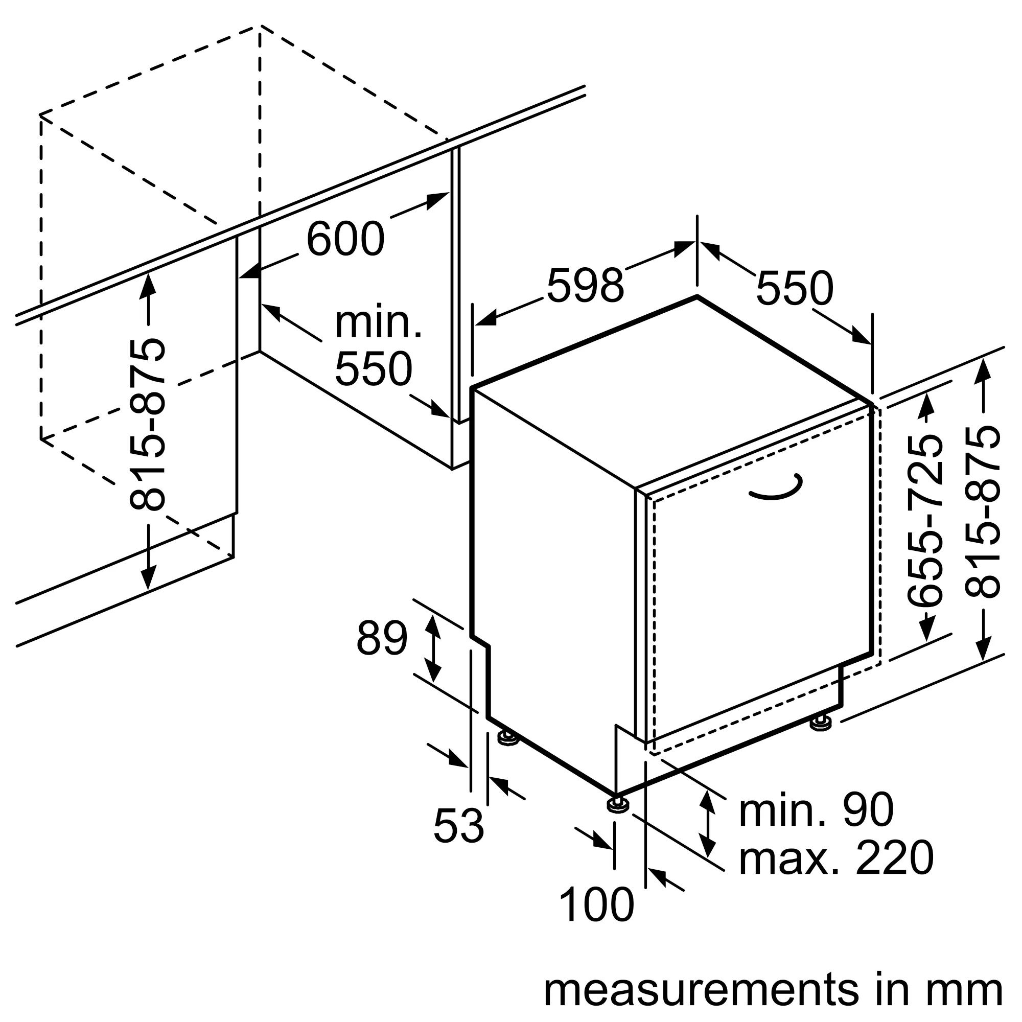 Maşină de spălat vase încorporabilă Bosch SMV46NX01E