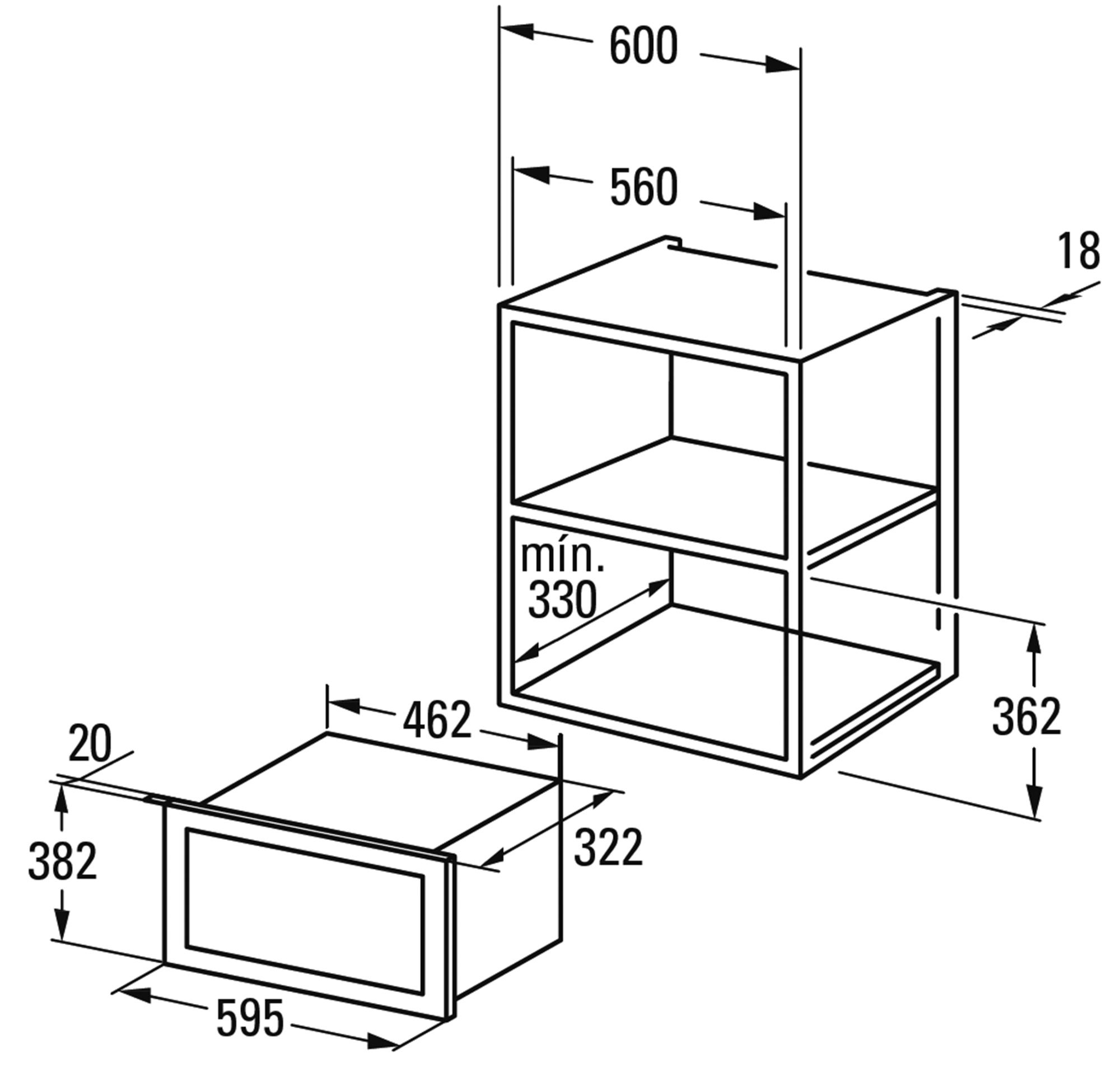 Cuptor cu microunde incorporabil Cata MMA 20 X