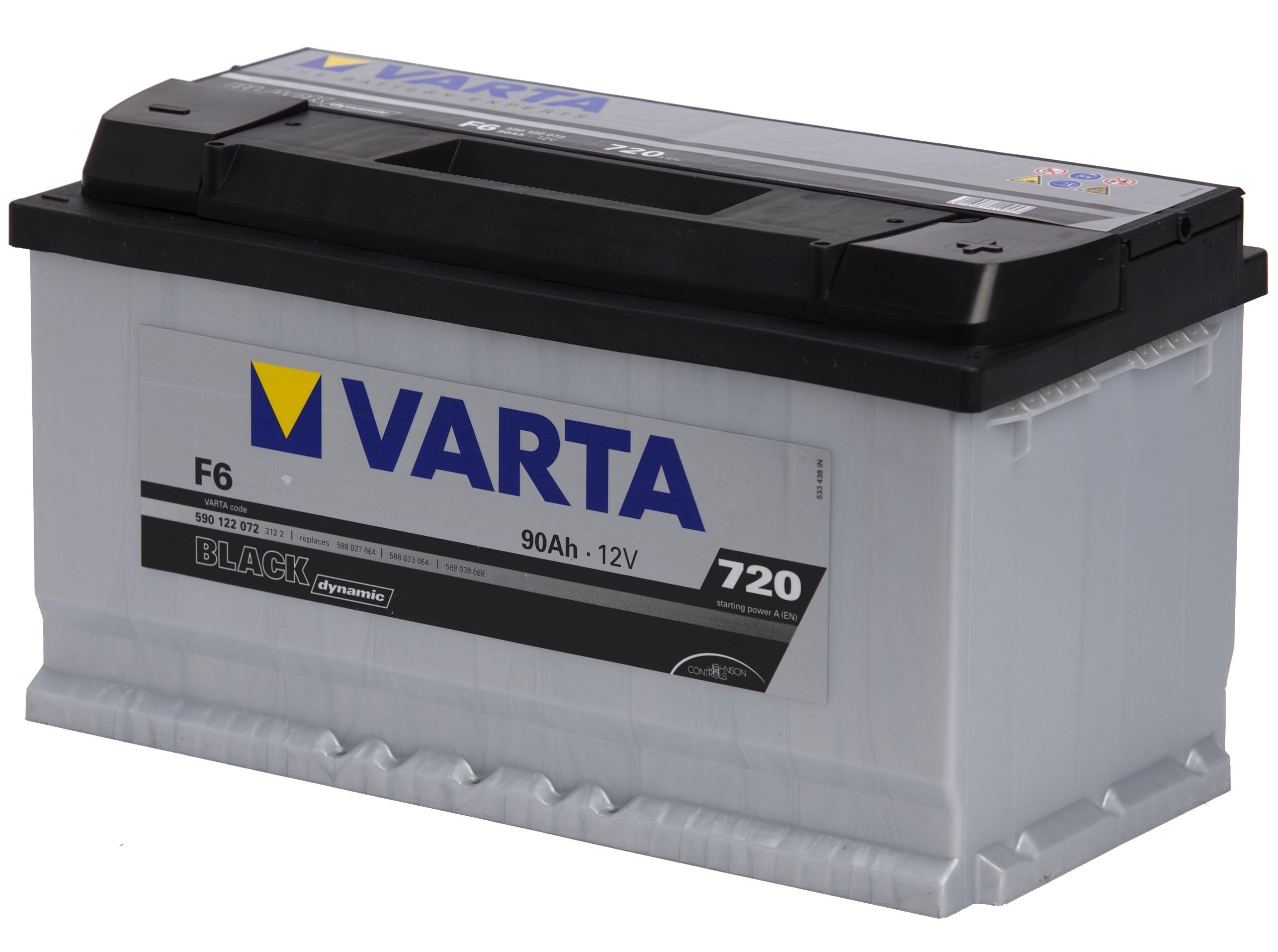 Аккумулятор Varta Black Dynamic F6 (590 122 072)