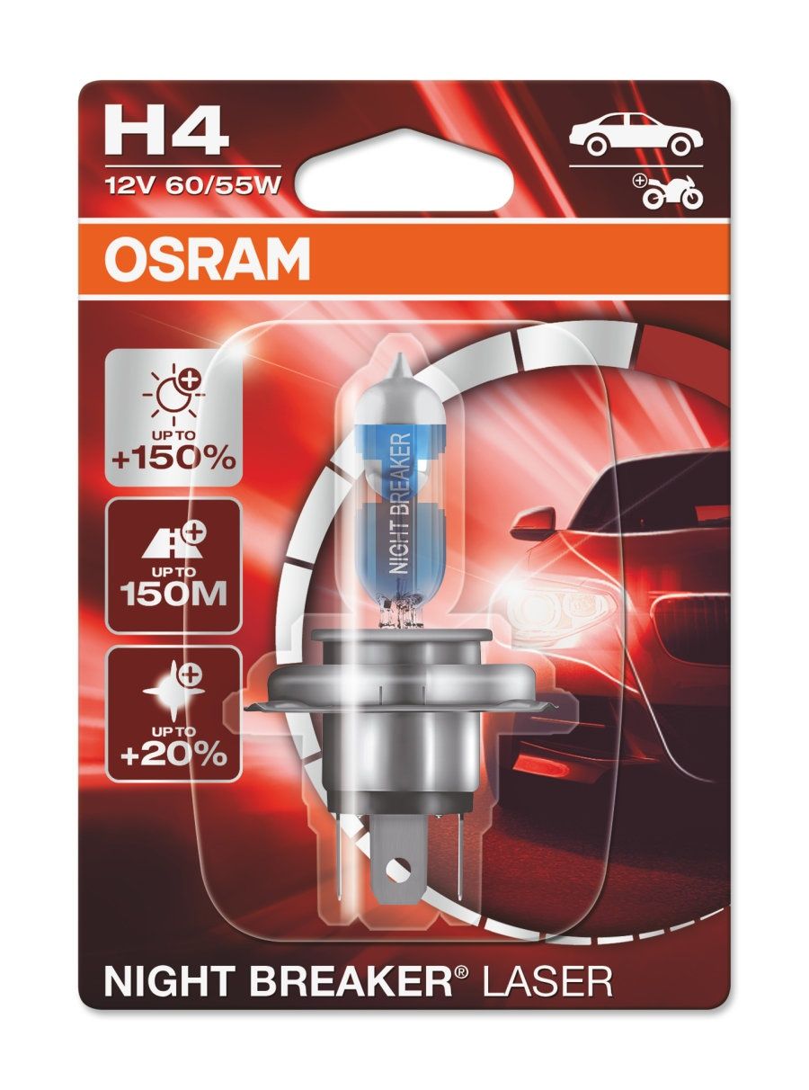 Автомобильная лампа Osram H4 12V 60/55W (64193 NL)