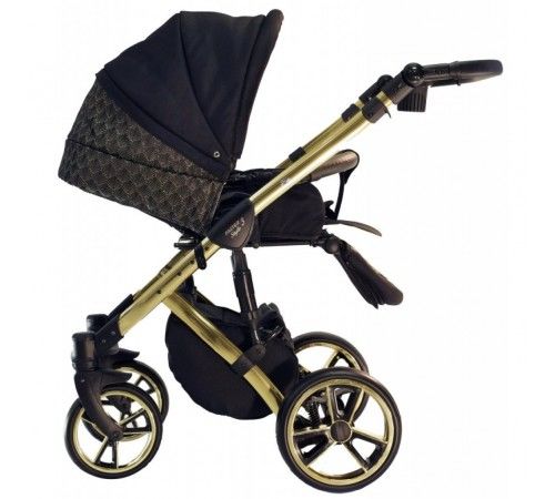 Коляска Baby Merc Faster 2in1 L/143 Black\gold