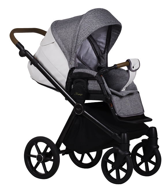 Коляска Baby Merc Mango 2in1 M/196 Light Gray