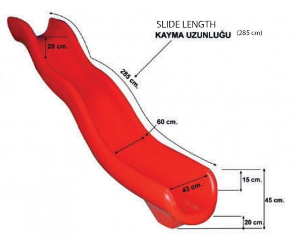 Tobogan copii Pilsan Galaxy 285cm (35-161)