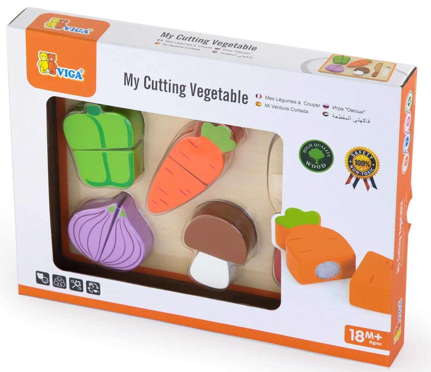 Игровой набор Viga My Cutting Vegetable (50979)