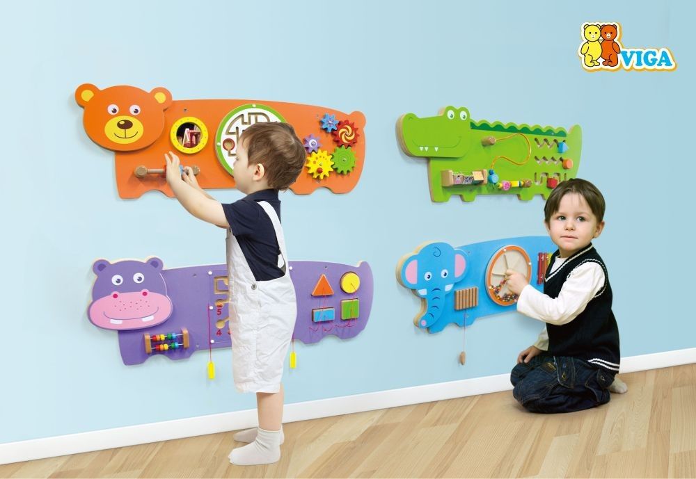 Joc educativ Viga Wall Toy-Hippo (50470)