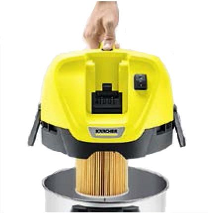 Промышленный пылесос Karcher WD 3 Battery Premium Inox