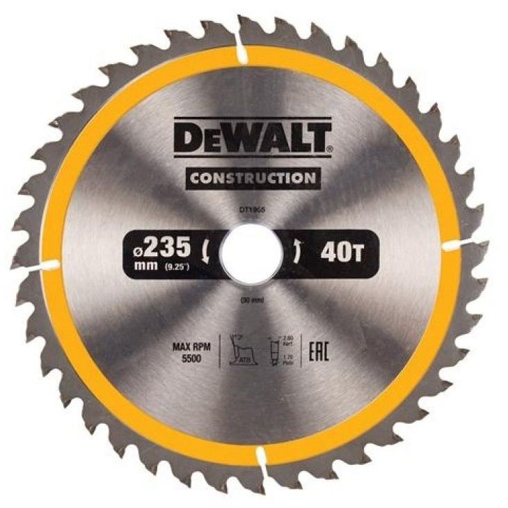 Диск для резки Dewalt DT1955 40T