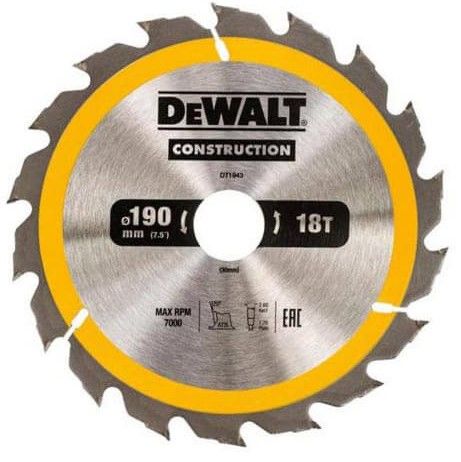 Диск для резки Dewalt DT1943 18T