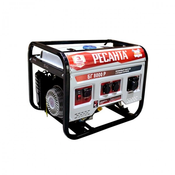 Generator pe benzina Resanta BG 8000 P, 220 V, 7 kW, motor 4 timpi